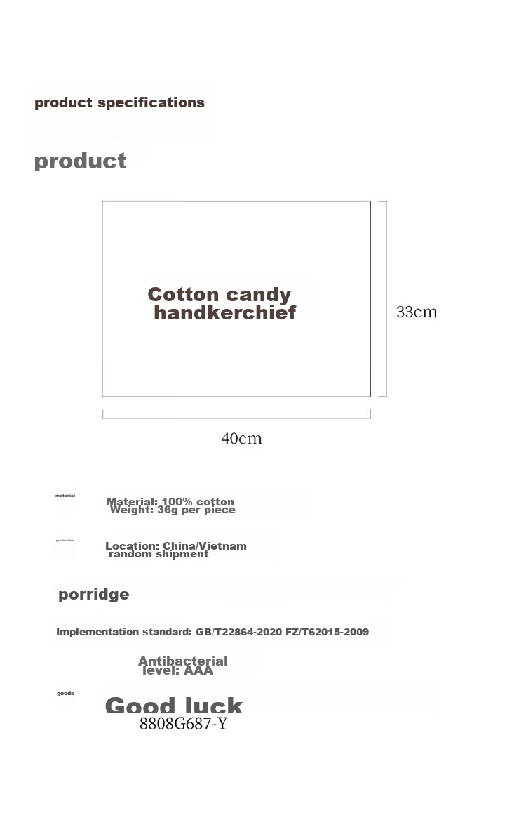 UCHINO Cotton Candy Square Towel, Unbleached Yarn, Pure Cotton Soft Absorbent Face Towel for Children, Blue And Green Color 9