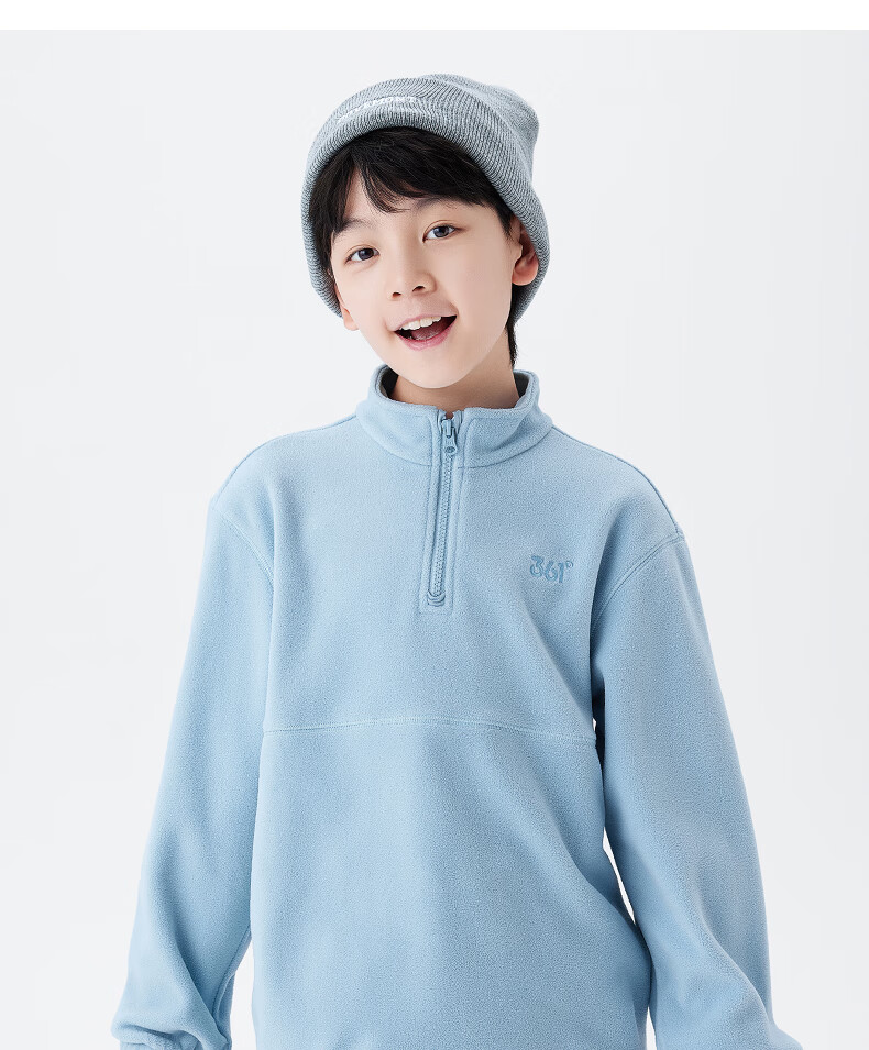 361° Children's Sweatshirt, Fall/Winter 2024, for Boys And Girls Aged 3-14, Thickened Pullover Fleece Sweatshirt, Green, Size 140 19