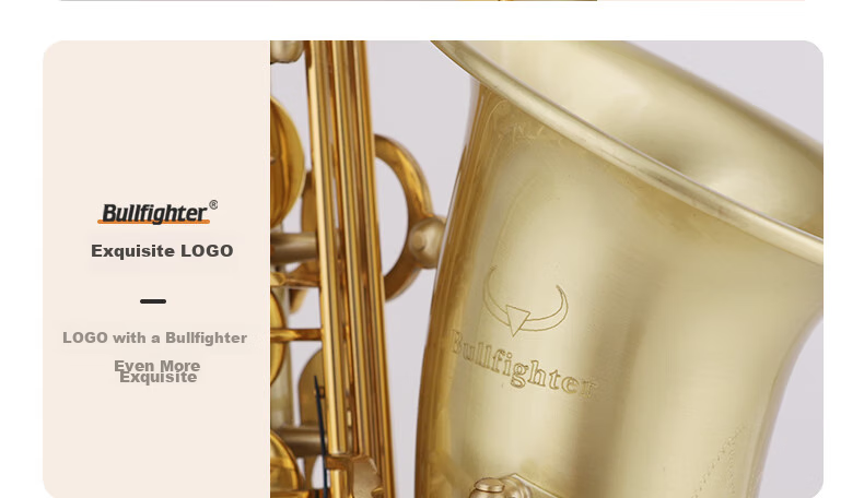 Bullfighter Saxes Instrument, Bass E-Flat Tuning, Double Reed Band, Professional Performance, Grading Exam, Universal Use 15