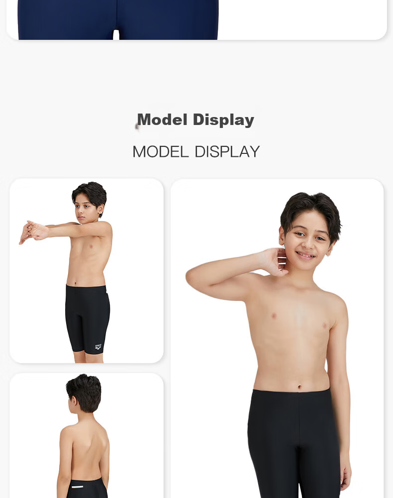 Arena Children's Knee-Length Swim Shorts, Professional Comfortable Quick-Dry Training Swimsuit, Simple And Stylish, Sun Protection And Chlorine-Resistant 6