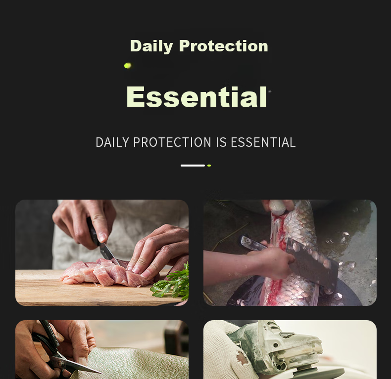 Geermu Cut-Resistant Gloves, Anti-Cutting Steel Wire, Kitchen Fish Cleaning Protective Gloves, Wear-Resistant, Thickened, Soft GM571 2