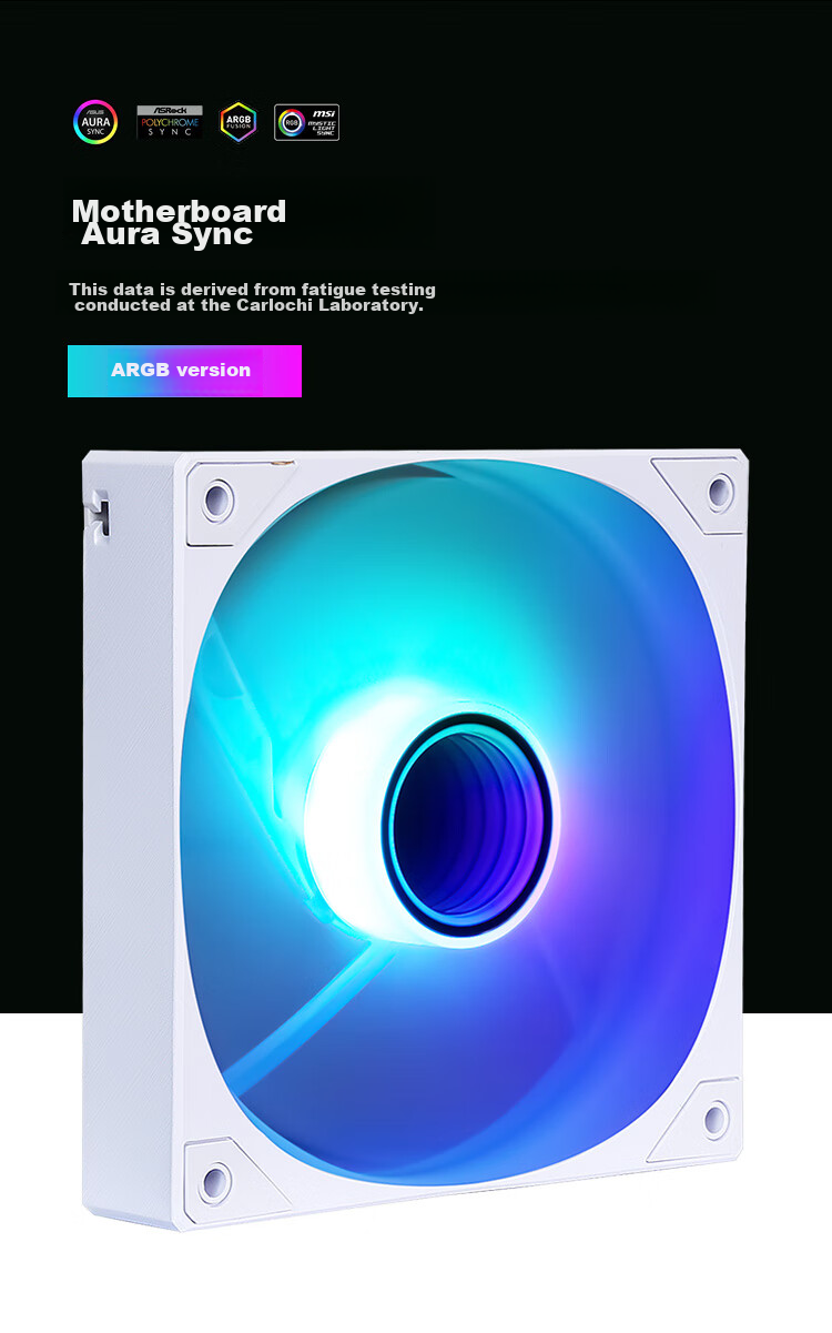 SAMA Pingtouge V1 ARGB Chroma Edition Anti-Leaf Black 12cm Case Fan, Infinite Mirror Light/mainboard Aura Sync/PWM Speed Control/5V 3pin Multi-Fan Daisy-Chaining 8