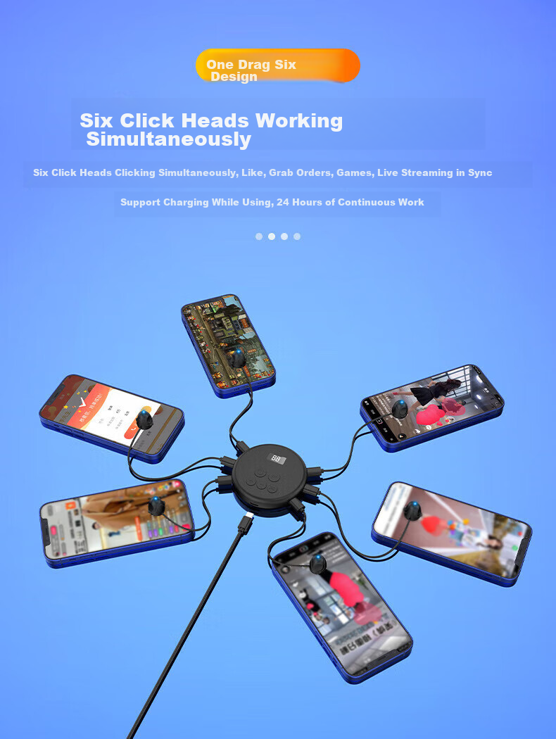 LinkStone Clicker, Automatic Clicker for Mobile Screens, Single-Ticket Grabber for Red Envelopes, Popular TikTok Hack, Physical Tablet for PUBG [No Console Required] 5