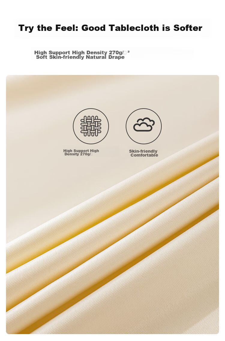 JD Original Large White Tablecloth, Waterproof And Oil-Resistant, Washable Fabric Table Cover, Thickened Table Mat for Dining Table And Coffee Table, 137x180cm 11