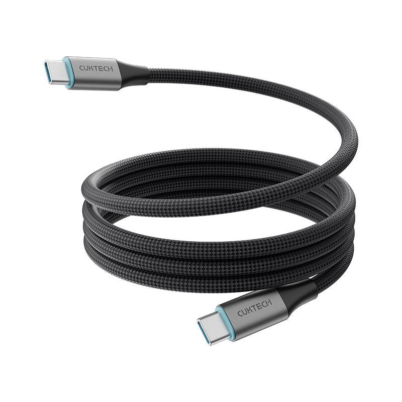 CUKTECH Magnetic Data Cable Type-C Charging Cord, 240W Power, 6A Current, Ctoc Braided PD3.1 Fast Charging, Suitable for Xiaomi, Apple 18/17/iPad, Laptops