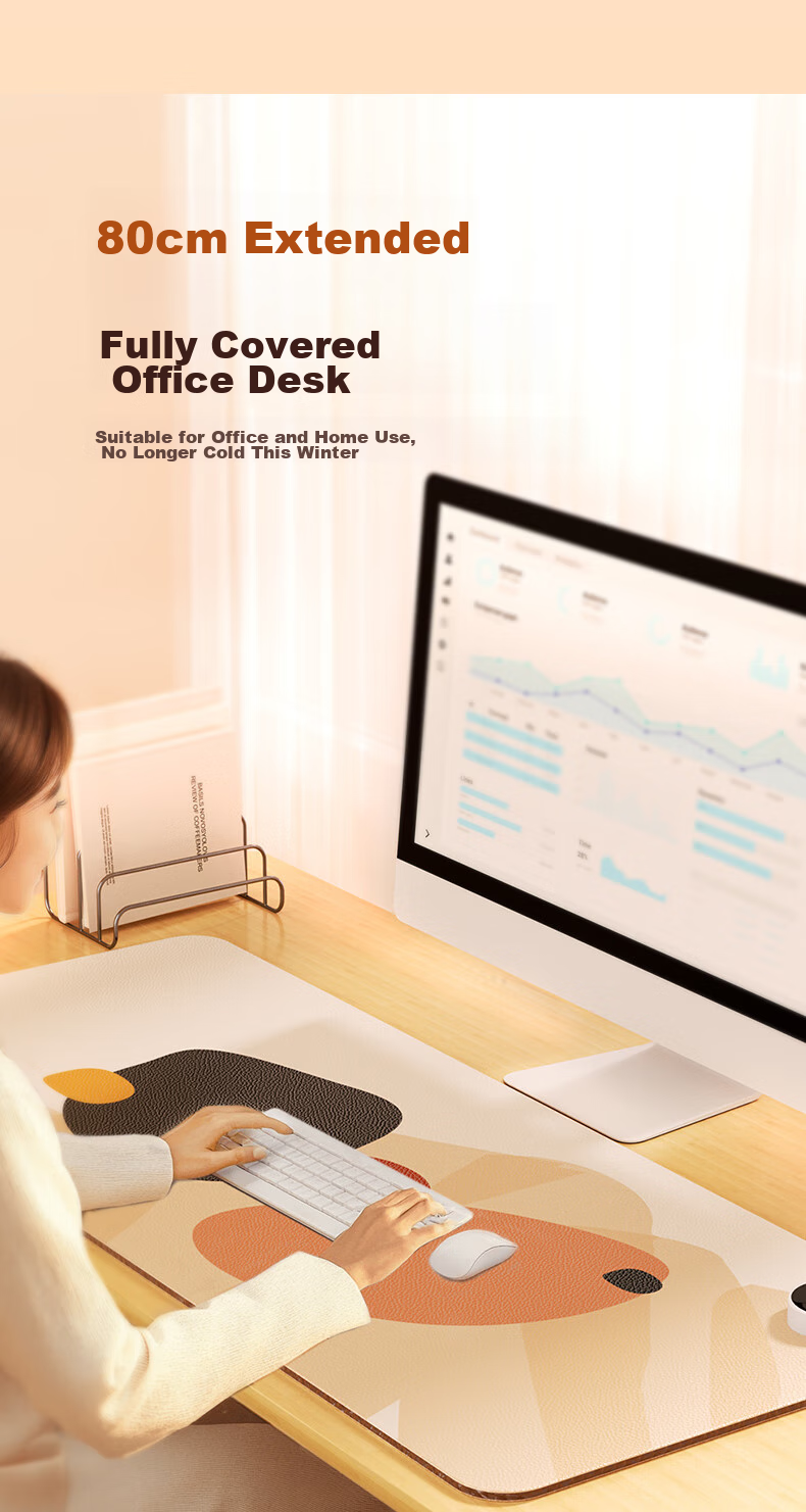 Royalstar Heating Desk Pad, Heating Mouse Pad, Large Automatic Power-Off Heater, Desktop Heating Mat, Hand Warmer 4