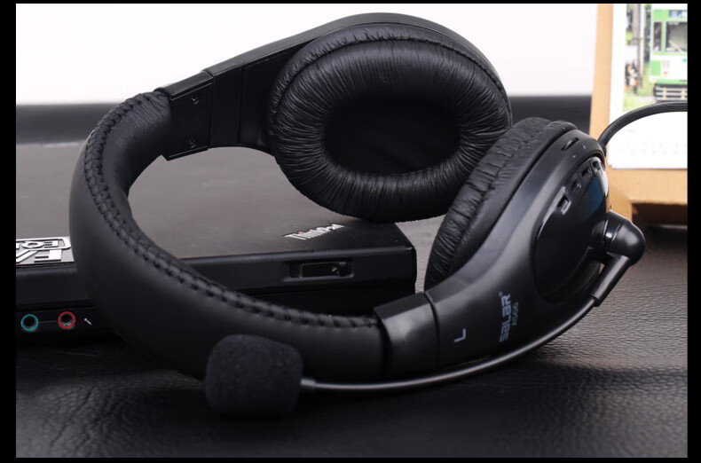 SaLaR A566N Headphones for English Listening And Speaking Exams, Online Classes, High School Entrance Exam, Human-Machine Dialogue with Microphone, 3.5MM Plug for Laptops, Black Single Plug 15