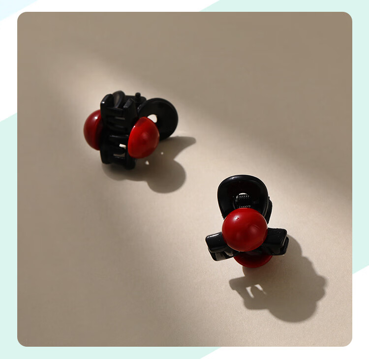 CHIMERA Red 2-Piece Small Hair Claw Clips Princess Side Bang Hair Clips Hair Accessories for Women Birthday Gift 6