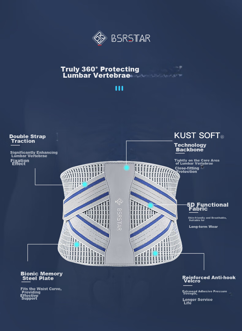 Bestray 5D Lumbar Support Belt for Herniated Discs, Medical-Grade Waist Brace for Women And Men, Back Support for Labor Injury 8