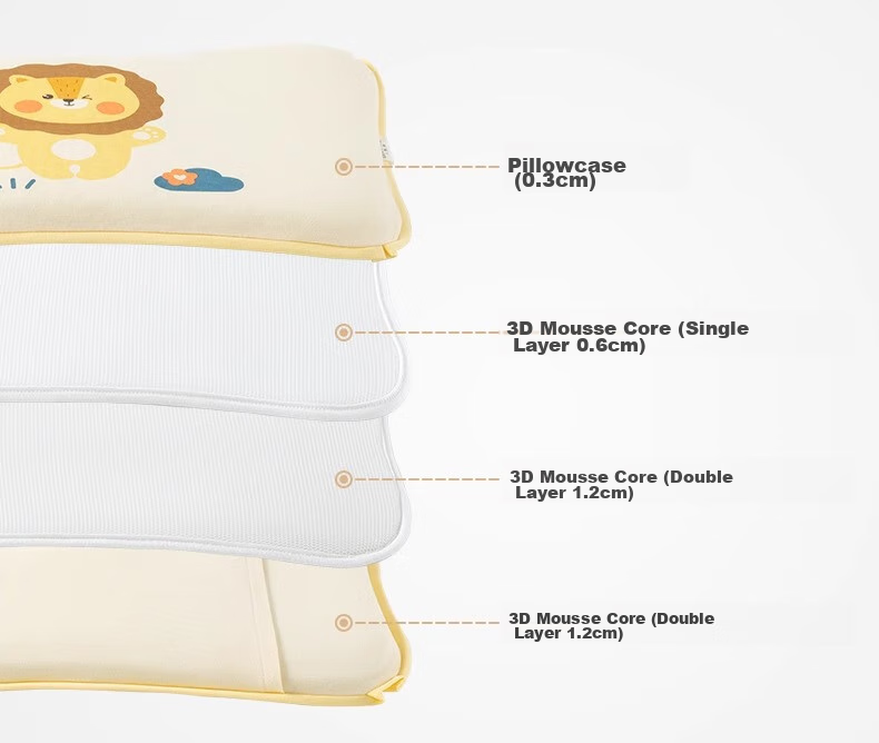 Beitaisi Cloud Pillow, Baby Pillow for 0-1 Year Olds, Sweat-Absorbing Breathable Gauze, Ten-Layer Pleated Fabric, Anti-Colic Pillowcase, Dreamy Floral Patter 4