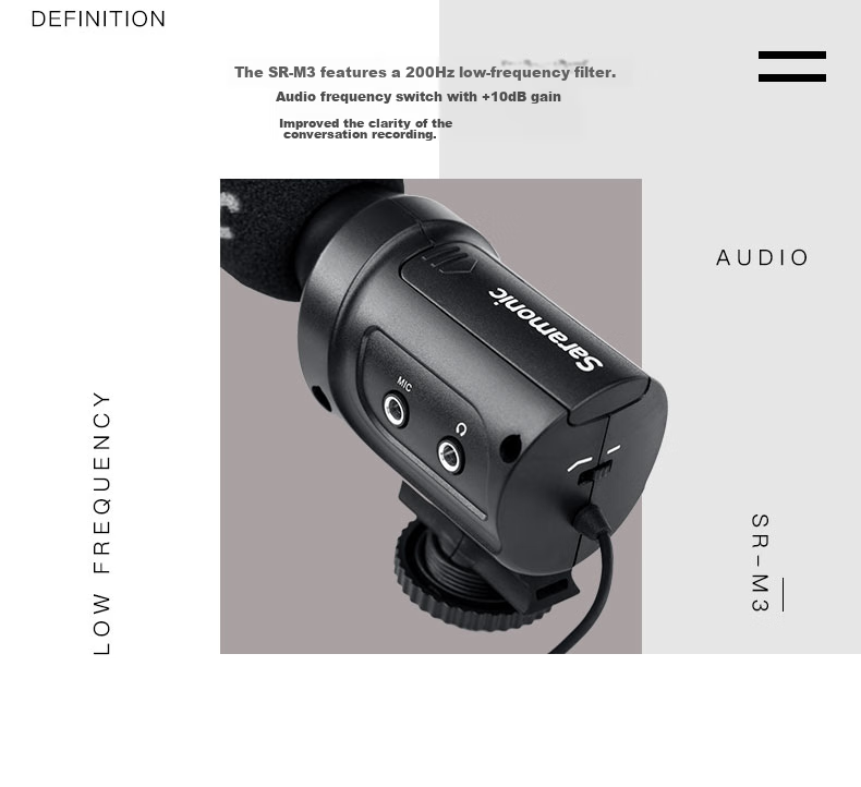 Saramonic SR-M3 Multifunctional Camera Microphone for Mirrorless Sony Cameras, Heart-Shaped Directional Condenser Vlog Video Shooting External Microphone, Lavalier Mic 5