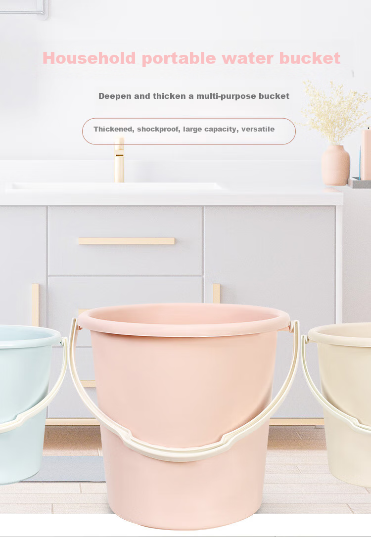 Fuaijia Plastic Bucket, Foot Washing Bucket, Foot Soaking Bucket, Laundry And Car Washing Bucket, Bathing Bucket, Thickened Water Bucket, Mop Bucket, 22L, Blue 1