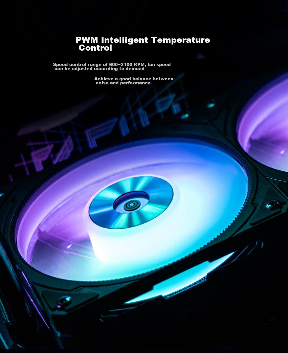 Silverstone 120mm Q120 Hamburger Fan, Black Reverse Blade Fan, Double-Layer Structure Top And Bottom, Air Outlet, PWM, ARGB, Enlarged Blade Frame 11