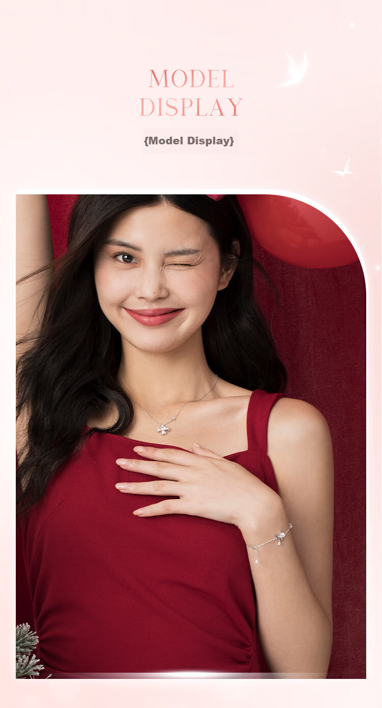 Clect Butterfly Fairy 925 Silver Bracelet for Women, Light Luxury Sweet Style Student Fashion Jewelry Birthday Gift for Girlfriend 7