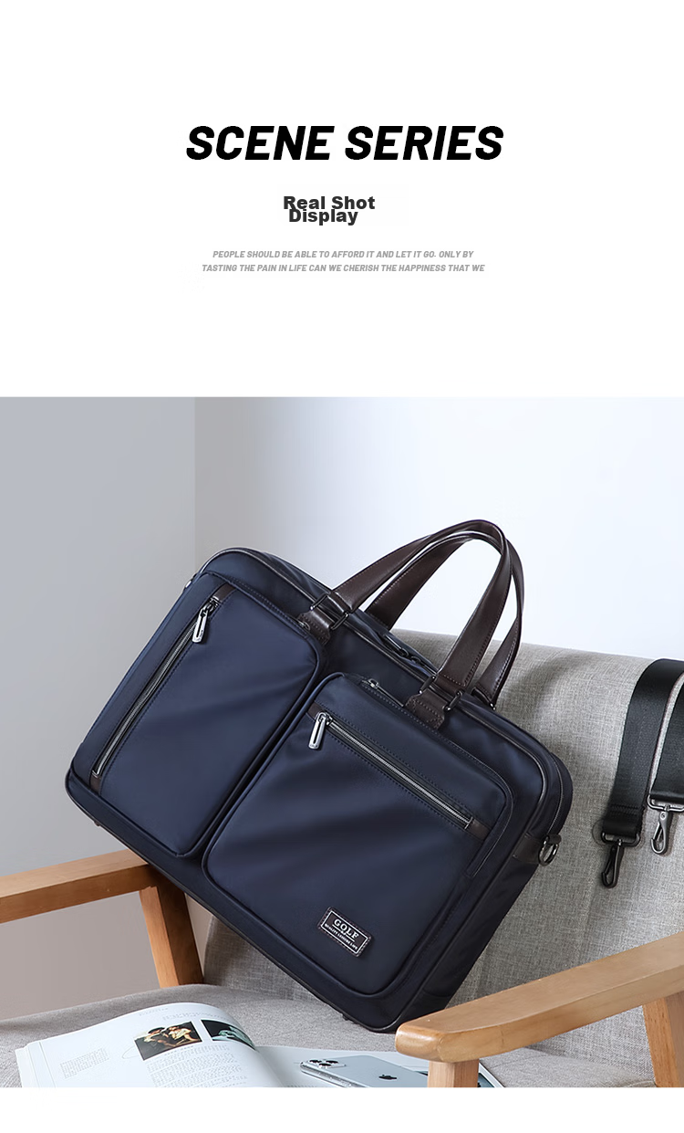 GOLF Business Briefcase for Men with Multiple Compartments, Handheld Bag for 15.6-Inch Laptop, Gift for Boyfriend Or Father 18