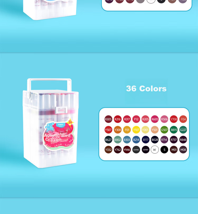 M&G 12-Color Acrylic Markers, Round Barrel, High-Density Fiber Tip, Push-Out Ink, Children's Doodle Pens, Single Box APMT8017 Watercolor Pens for Art Educatio 9