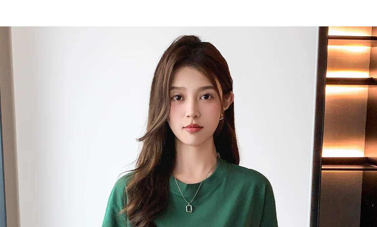 Halo Queen Women's Short-Sleeve T-Shirt, Summer Undershirt, Inner Layer Top, Trendy Letter Print, Loose-Fitting T-Shirt, H143T1418 54