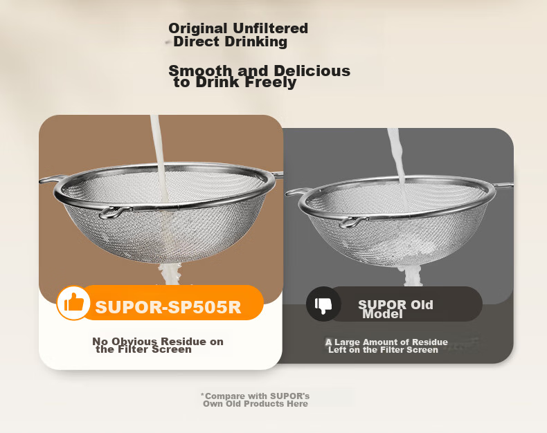SUPOR [Subsidies] Quiet High-Speed Blender, Large Capacity Home Use with Detachable Blade, 1.5L Fully Automatic No-Clean Multi-Grain Cereal Blender, No-Cooking Wash Ice Crusher Baby Food Maker SP505R 10