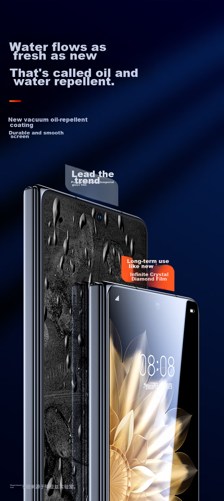 BIAZE Tempered Glass Screen Protector for Honor Magic V2, MagicV2 Outer Screen Film, Foldable Phone Protective Film, Anti-Scratch Wear-Resistant HD Full Screen Glass Protective Front Film JM819 8