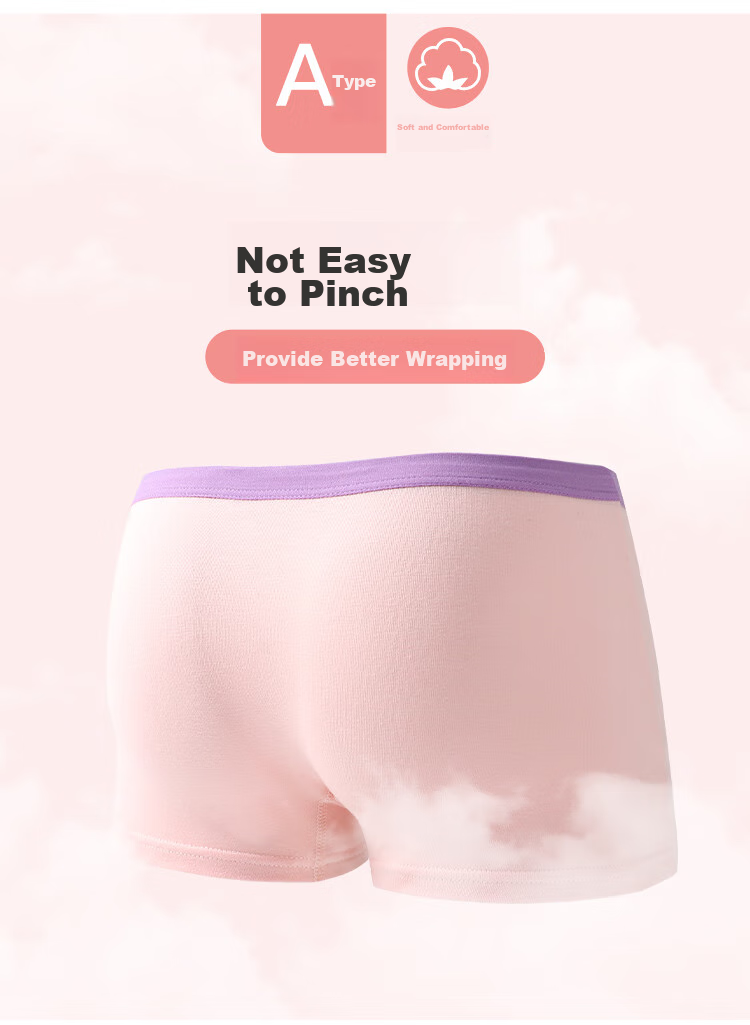 LangSha Girls' Antibacterial Cotton Boyshort Underwear, No Wedgie, for Toddlers And Young Girls, Size 120 9