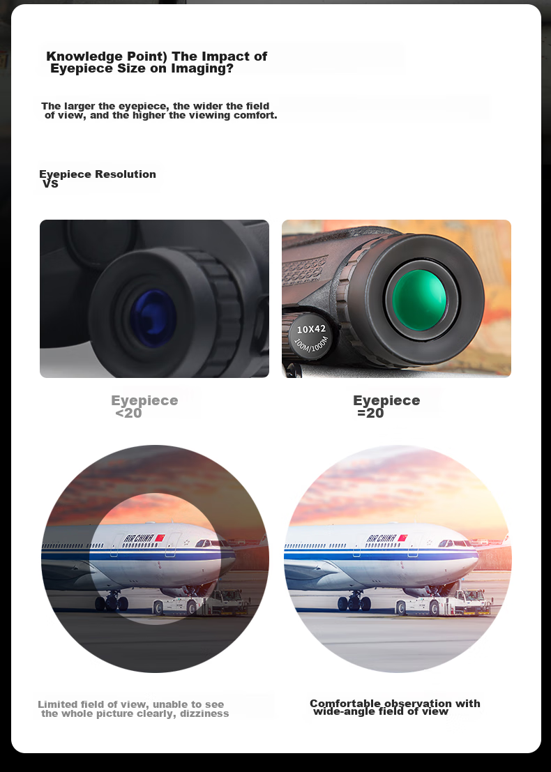 BIJIA Monocular Telescope, 10X42DF, Concert Viewing, High Magnification, High Definition, Large Aperture, Night Vision, Waterproof, Portable Binoculars 6