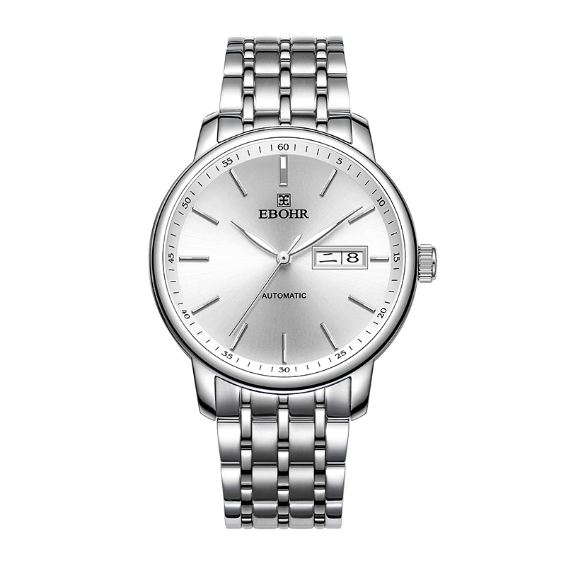 EBOHR Men's Watch, Master Series Birthday Holiday Gift Automatic Mechanical Wristwatch for Men, White 51879018