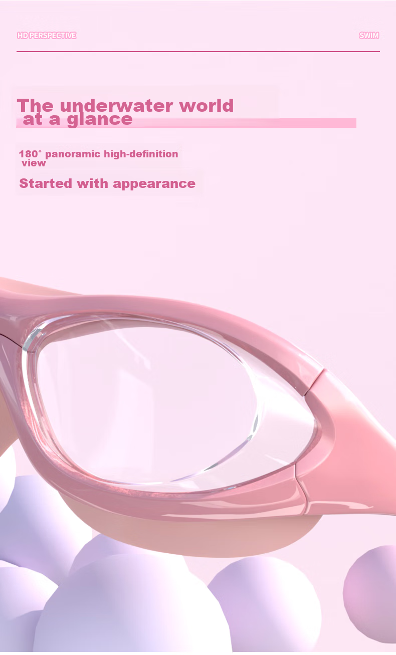 Jiehu Children's Swimming Goggles, High-Definition Waterproof Anti-Fog, Unisex Swimming Equipment, Diving Glasses Set 3