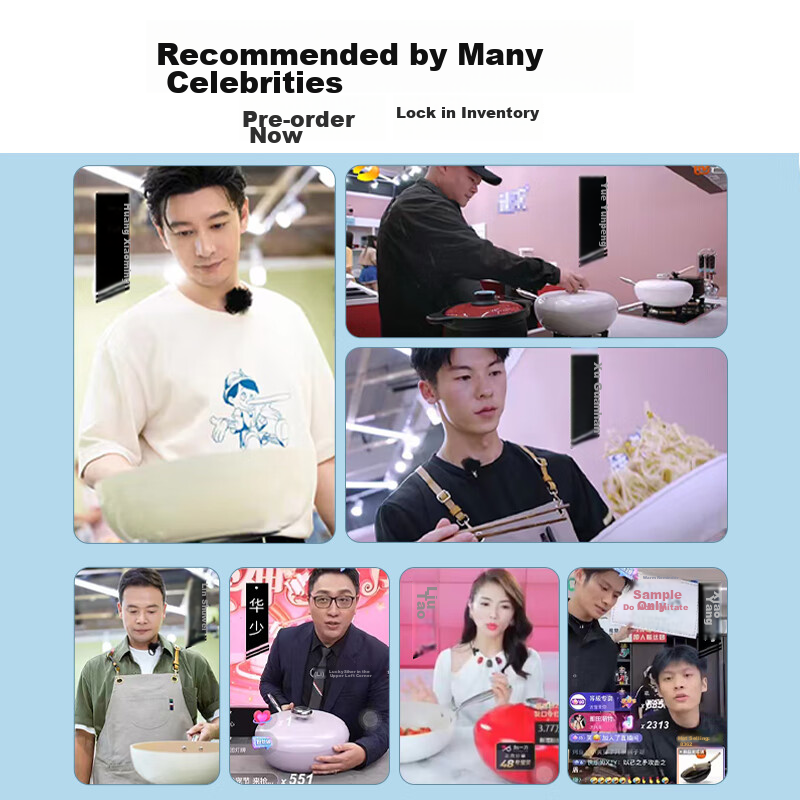 VELOSAN Welnshan Pebble Non-Stick Frying Pan, Egg Pan, Steak Pan, Maifanshi Non-Stick Pan, Skillet, Induction Cooker