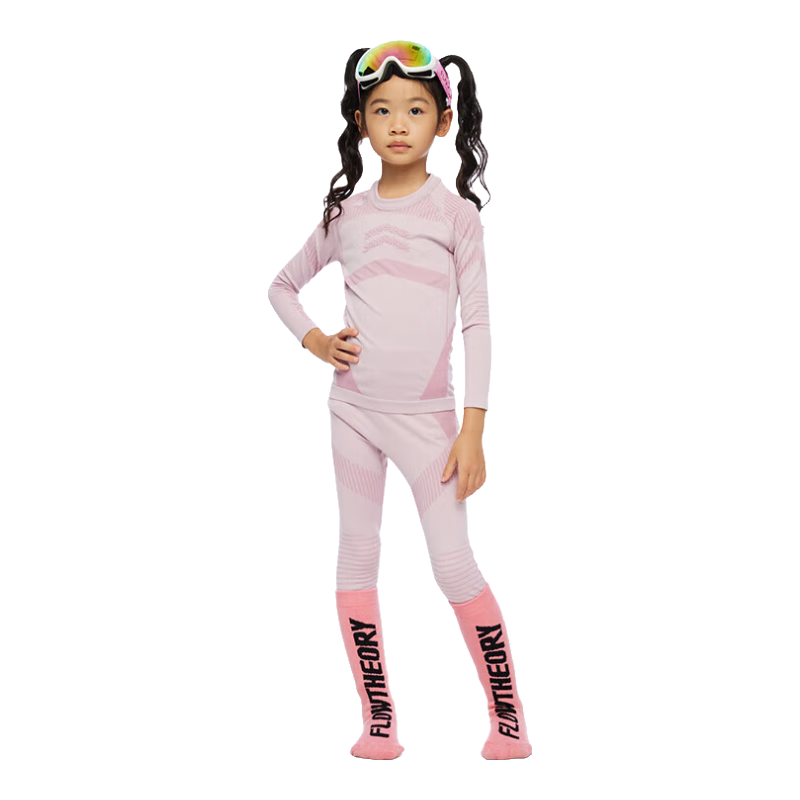 Flow Theory Kids Ski Quick-Dry Thermal Set Outdoor Warm Hiking Mountaineering Sports Base Layer Autumn Shirt and Pants 140
