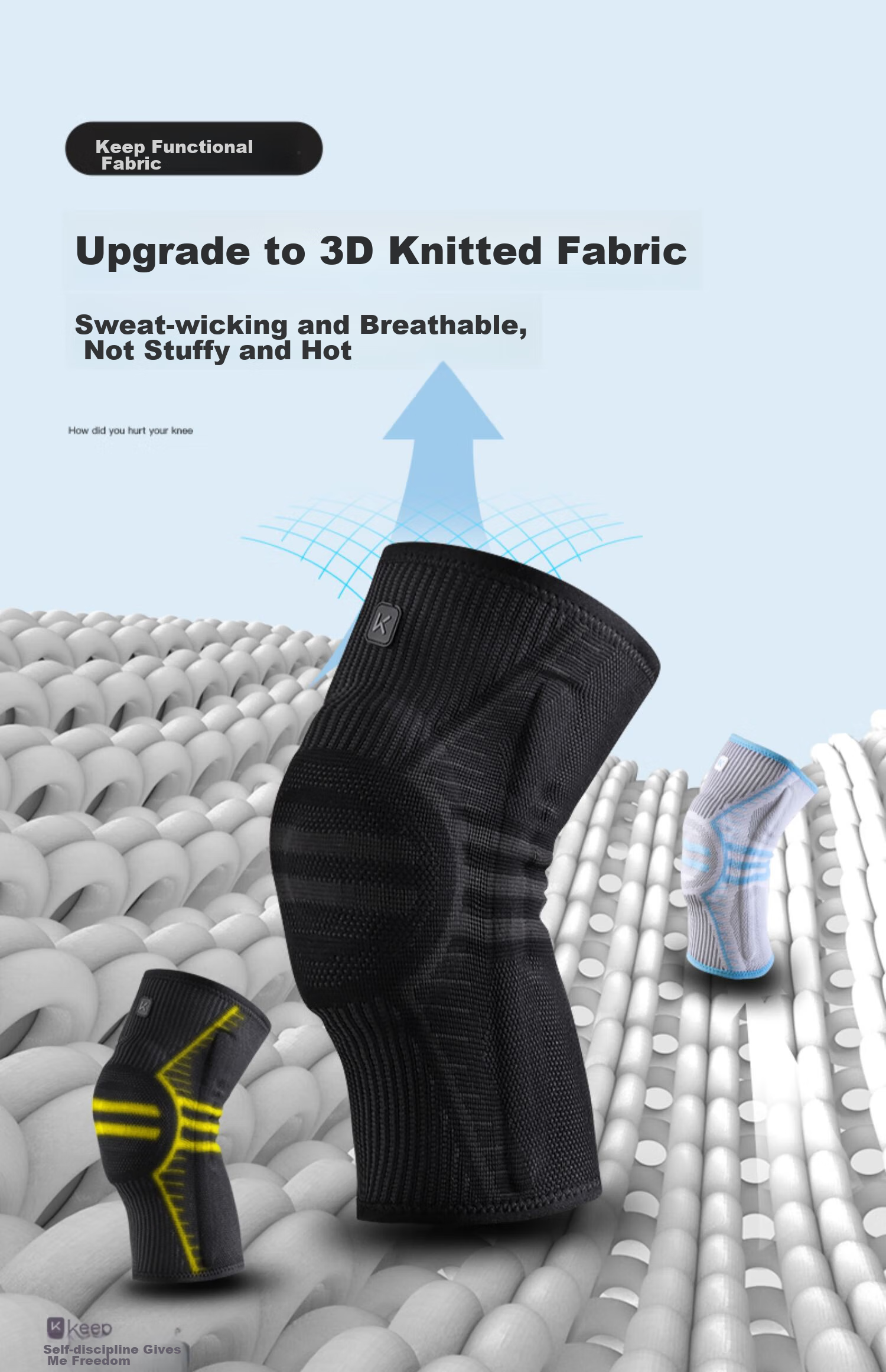 Keep Knee Brace for Men's Sports, Professional Half-Moon Cartilage Protection for Basketball, Badminton, Hiking And Joint Support 6