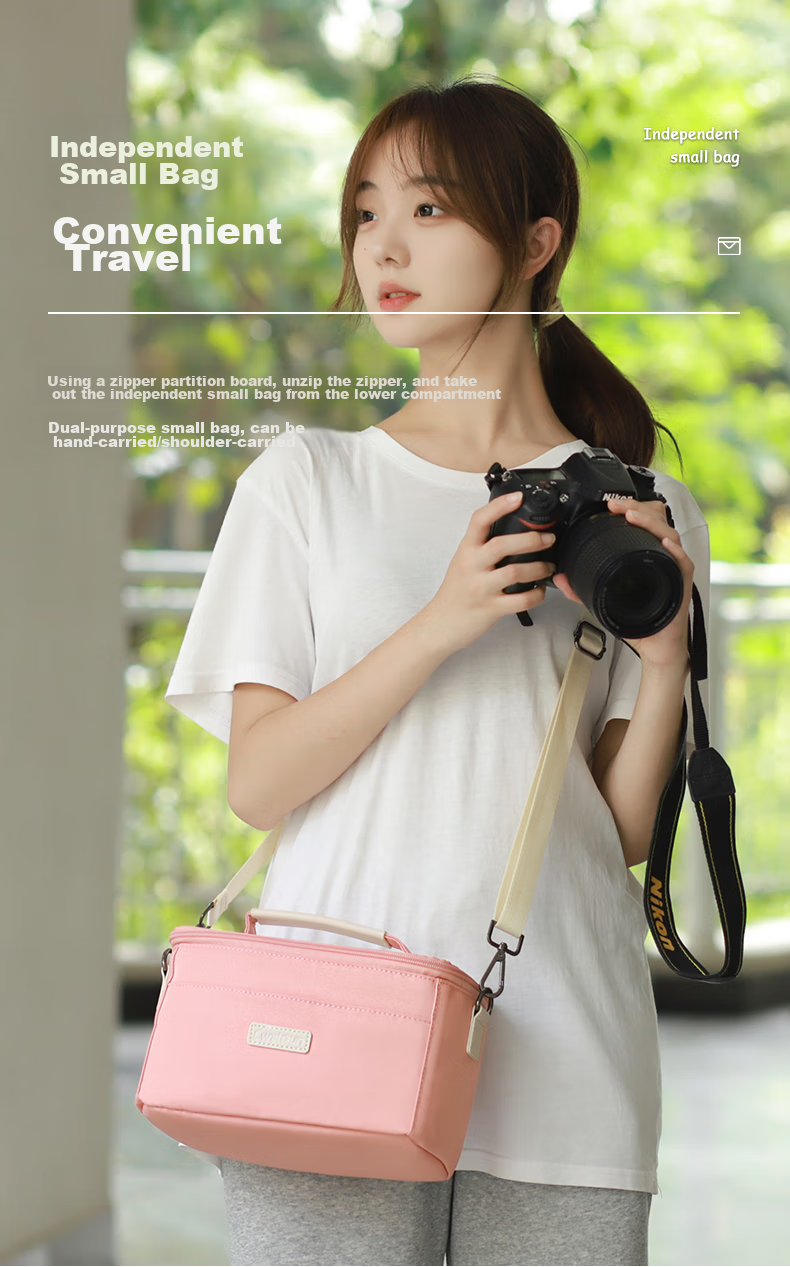CWATCUN Camera Bag, Shoulder And Handheld Photography Bag, Casual Backpack for Women And Men, DSLR Camera Backpack Suitable for Sony, Nikon, Cano 6