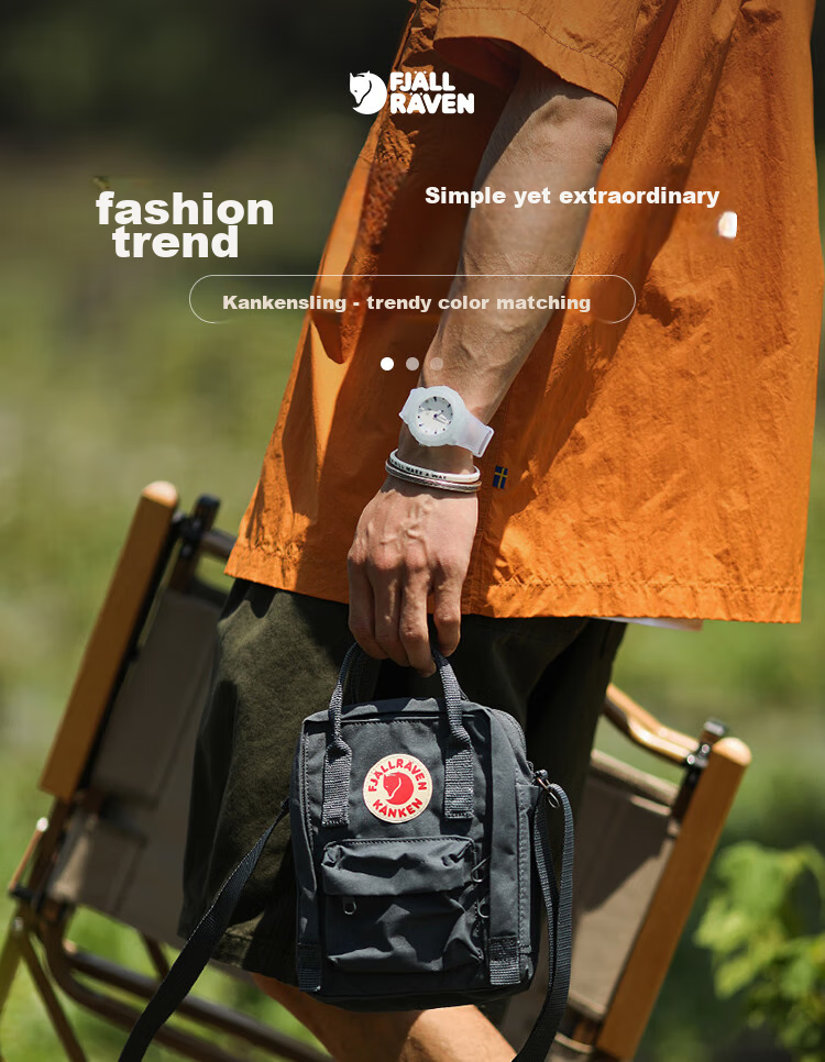 FJALLRAVEN Crossbody Bag, Streetwear Shoulder Bag for Men And Women, School Bag 23797-021, Misty Gray, 2.5L 1