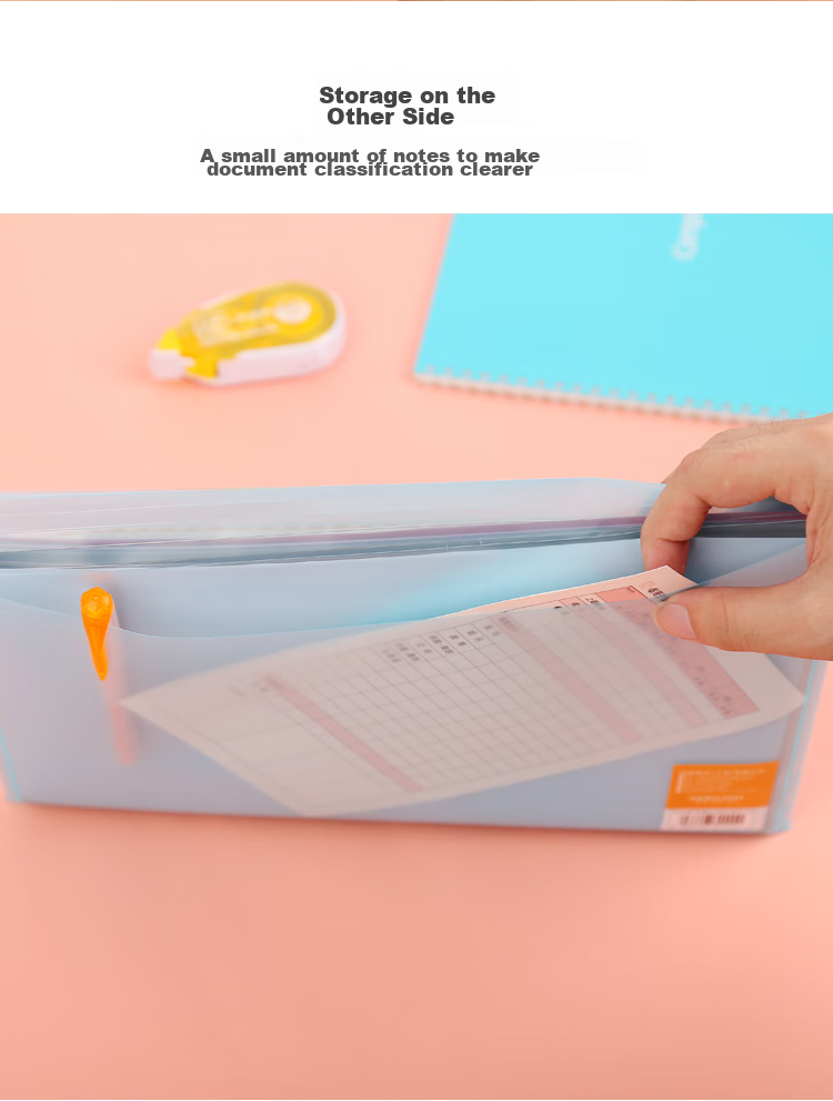 KOKUYO A4 File Folder, Pastel Cookie Style, Student-Friendly Double Pocket Design, Large Capacity Document Organizer, Transparent, 4-Pack WSG-KUCW311T3C, Digital Full-Net Low Price 5