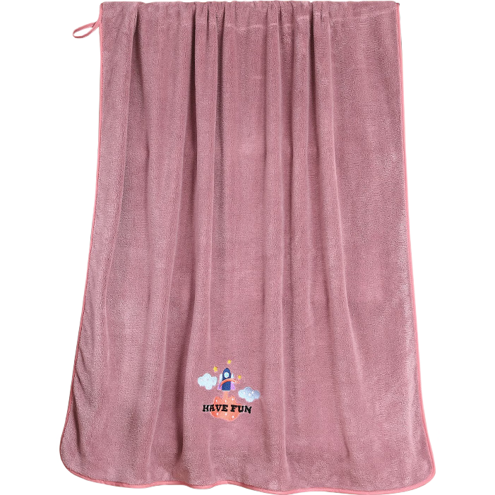 Grace Bath Towel for Adults, Home Use, Unisex, Absorbent Embroidered Thick Extra Large Wrap Towel 90*180cm Orchid Purple