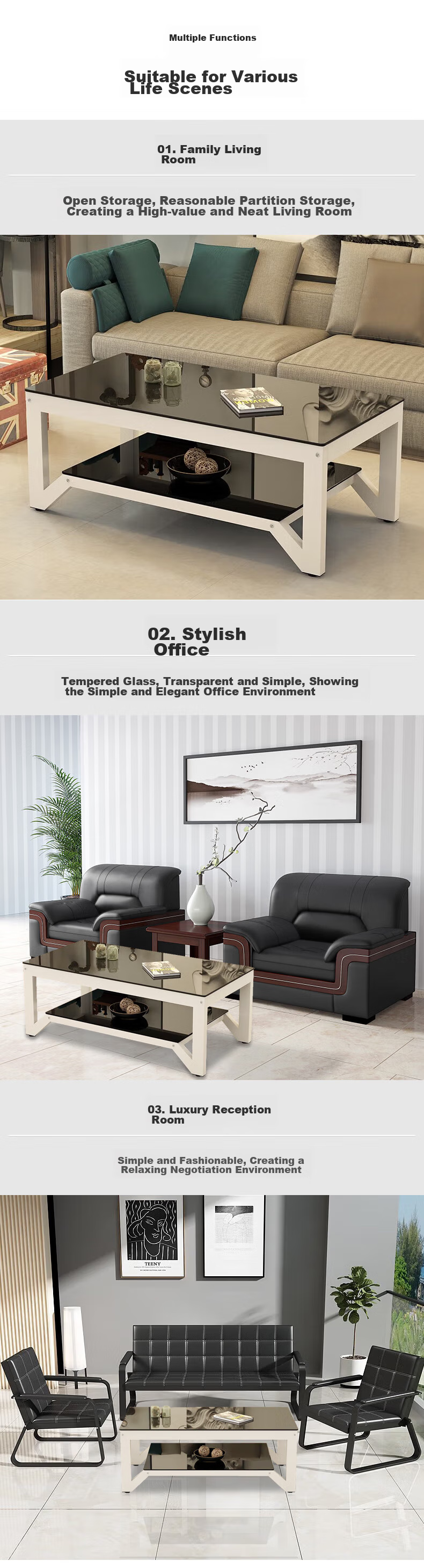 Fanshe Coffee Table, Living Room Coffee Table, Office Coffee Table, Home Living Room Glass Small Apartment Sofa Coffee Table, Modern And Simple 5