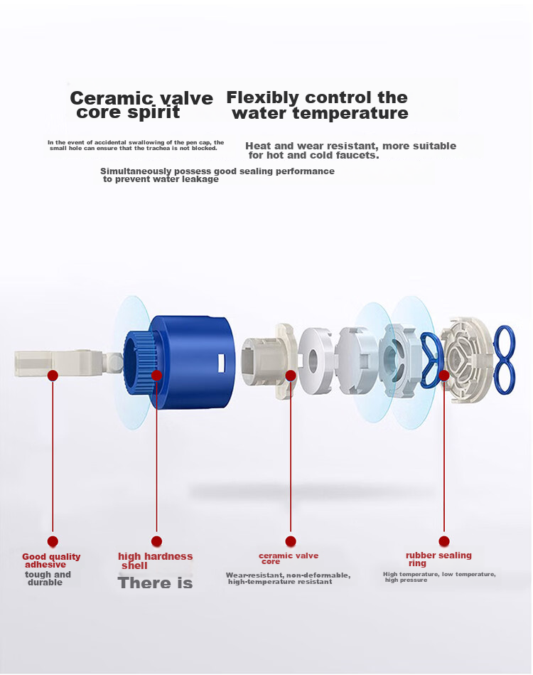Larsd Shower Mixing Valve Set, Shower Faucet And Showerhead Set, Copper Body Bathroom Cold And Hot Mixing Valve LD72031 7