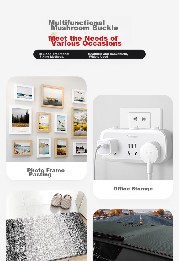 3M 3550 Mushroom Adhesive Hooks for Office And Home Use, No Nails Required, Photo Wall Accessories, 2.5cm X 50cm, 1 Roll 5