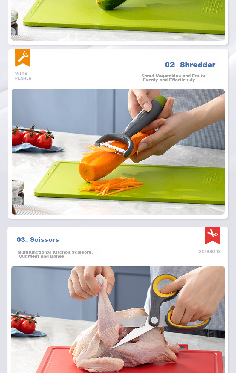 Morphyrichards Disinfection Knife Holder Third Generation, Classified Cutting Board, Knives, Chopping Board, Chopsticks, UV Sterilization And Drying All-In Machine, Six Knives Three Boards Set MR1002, One's Member 14