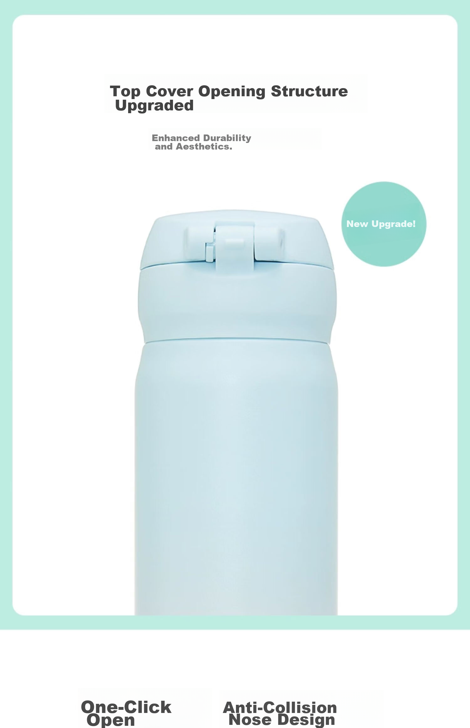 THERMOS Insulated Mug, 316 Stainless Steel, 500ml, for Men, Women And Children, Practical Water Bottle, Birthday Gift, JNL-500S PRW 8