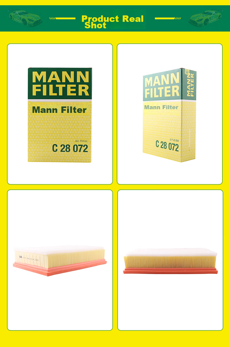 MANNFILTER Air Filter Element C28072/C28083 Third Generation, New Haval H6, Dog H6S, Shen Shou Moka 9