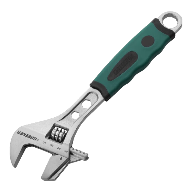 GREENER Adjustable Wrench, Multi-Purpose Household Fastener, Industrial Grade, 10-Inch Dual-Use Adjustable Wrench, 250mm