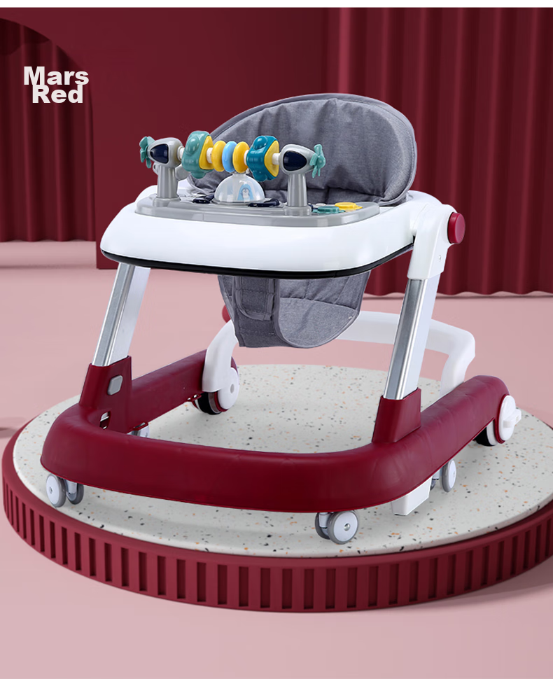 ANGI BABY Multifunctional Baby Walker Anti-Tip Foldable Push Toy Gift for Kids 18