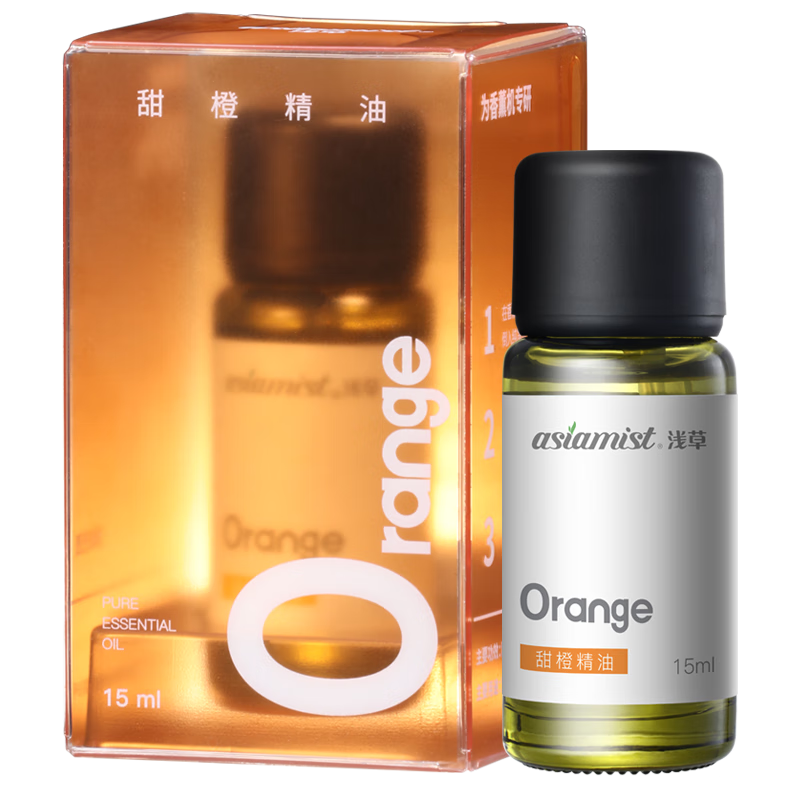 Asakusa Aromatherapy Essential Oil Imported Raw Material Aromatherapy Diffuser Aromatherapy Lamp Humidifier Fragrance Oil Single Sweet Orange 15ml