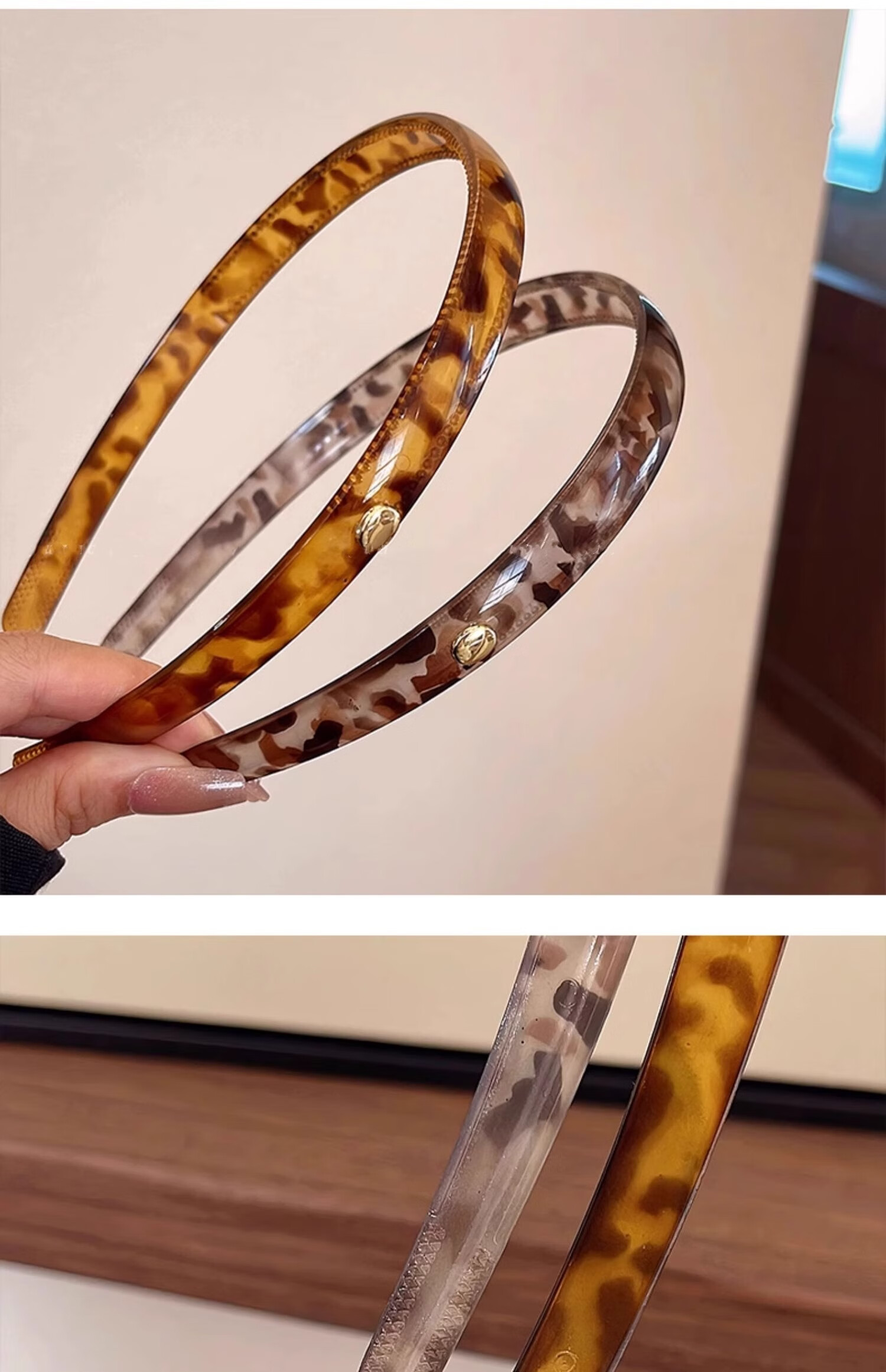 Xiangwan Headband, Vintage Leopard Print Hair Clip, Elegant And Versatile Women's Headwear for Going Out, Non-Slip Hairband, Mid-Autumn Festival Gift for Wome 16