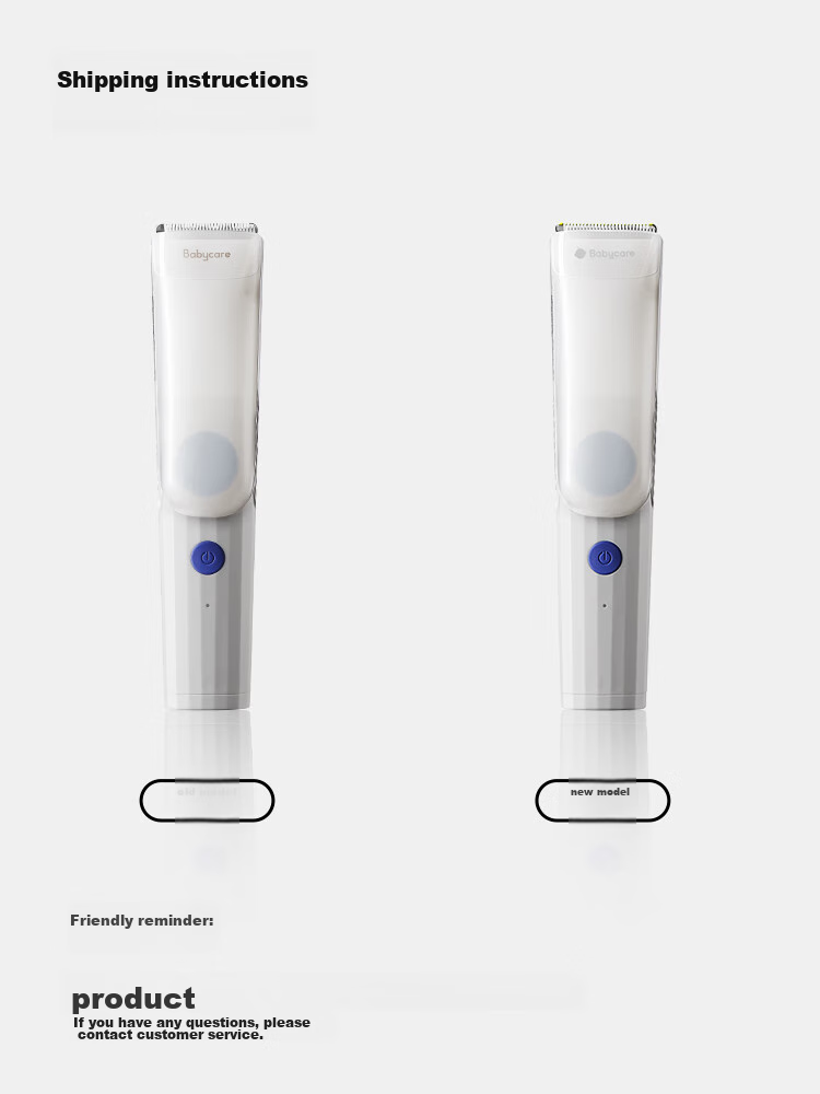 Babycare Baby Hair Clipper, Fully Waterproof, Low Noise, Upgraded Automatic Hair Suction, for Children's Use, 0-3 Years Old, Original White 1