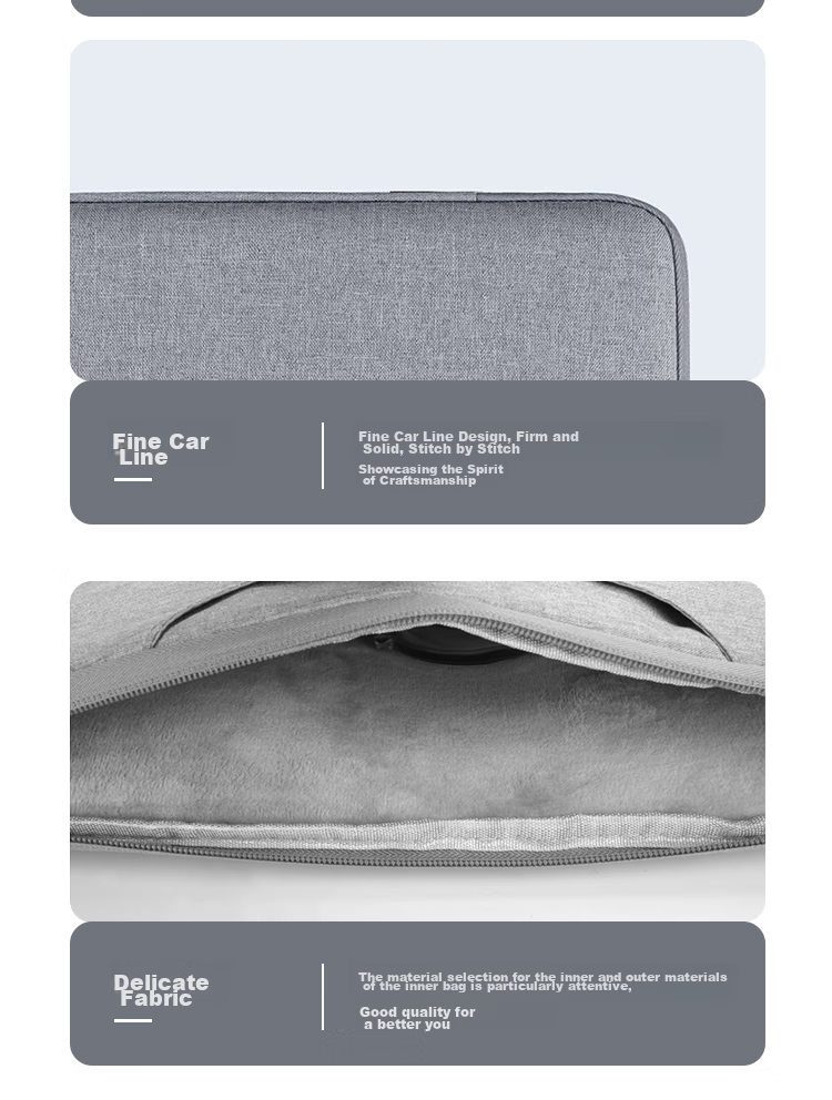 Jiasu 15.6/16 Inch Laptop Sleeve, Compatible with MacBook, Xiaomi, Lenovo, Huawei, Dell, HP, ASUS, Business Ultra-Thin Simple Inner Protective Case, Gray 10