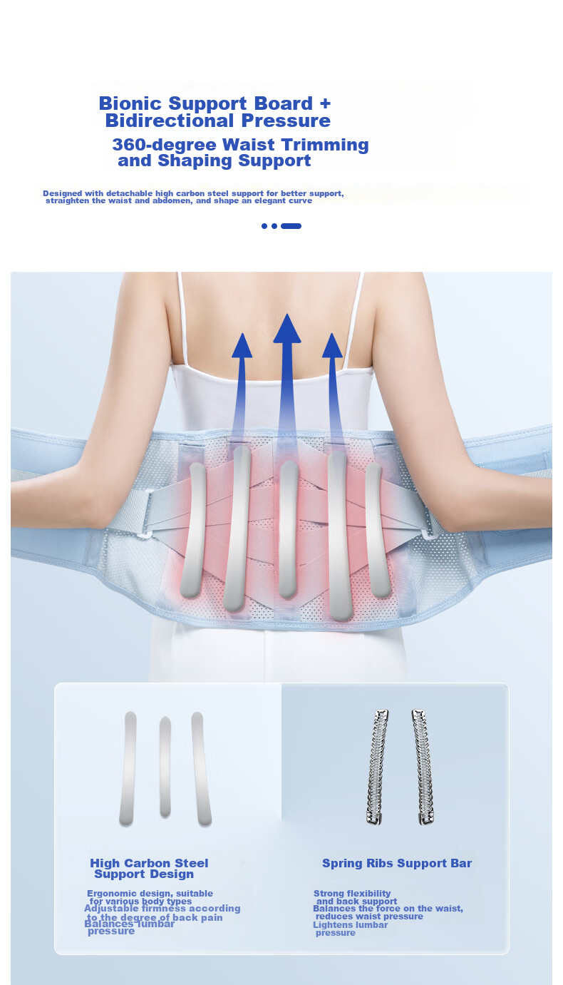 MIAOJIE N5 Waist Massager, Hot Compress Back Support Belt, Abdominal Warming Health Care Heating Wireless Waist Brace, Waist Shaping Body-Shaping Warm Uterus Waist Belt, Upgraded Versio 11