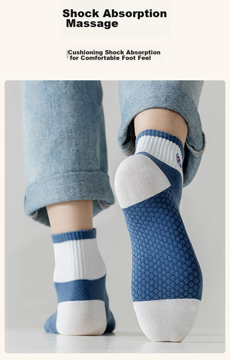 Etravel Disposable Colored Socks, 10 Pairs Mid-Calf, for Men And Women, Sports All-Season Socks, No-Wash Daily Disposable Comfortable Sweat-Absorbing Socks for Business Trips And Travel 5