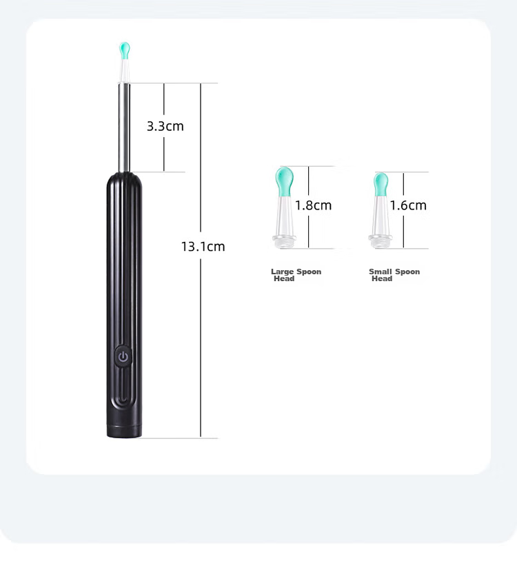 Jindarimei Ear Spoon with Light, Gentle on Ears, Illuminated Ear Pick, USB Wireless Charging Soft Tip, Earwax Removal Tool, Baby Ear Cleaning Instrument 13