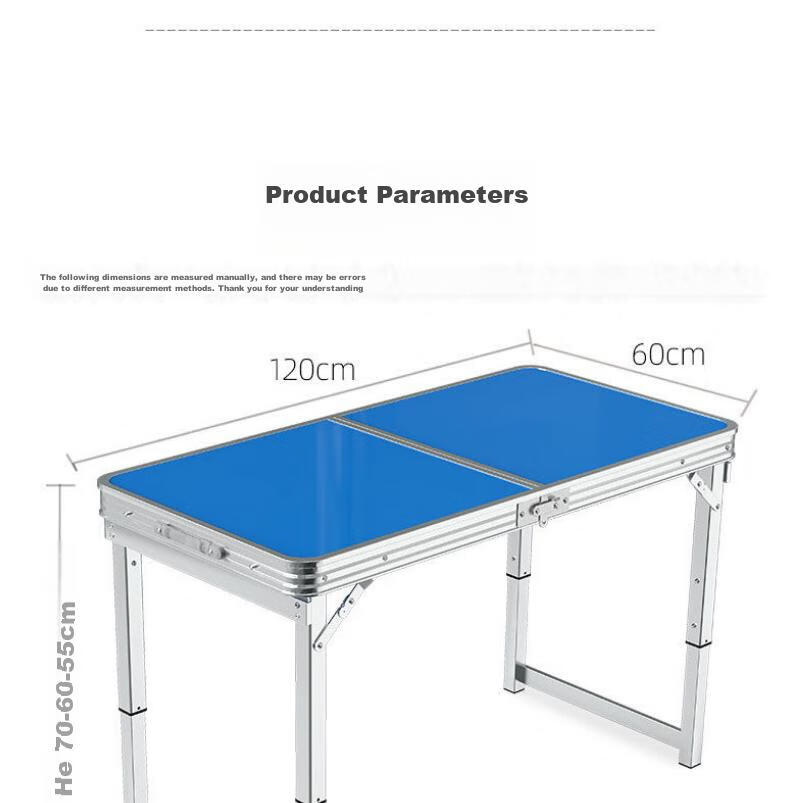 Shunyou Outdoor Folding Table And Chairs Set for Barbecue, Picnic, Street Vending, Training, Aluminum Alloy Exhibition Folding Table SY-0103 2